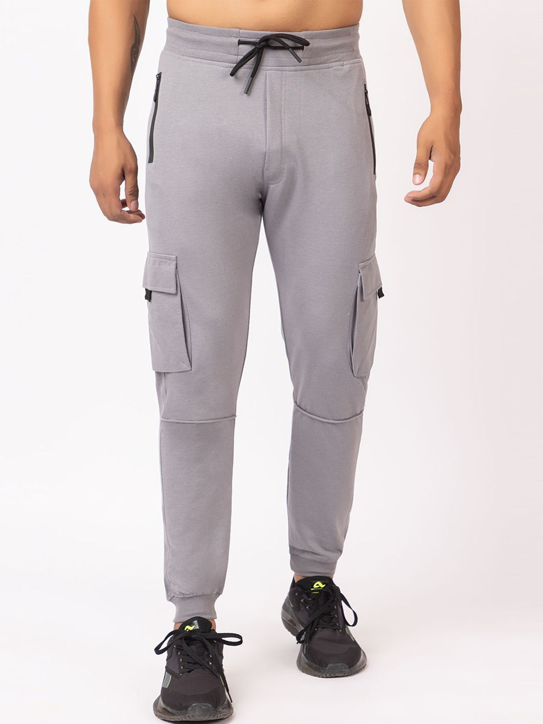 

GEE 5 Men Mid Rise Joggers, Grey
