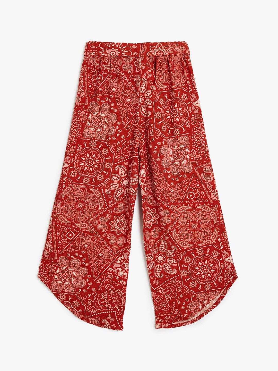 

Koton Girls Floral Printed Culottes Trousers, Red