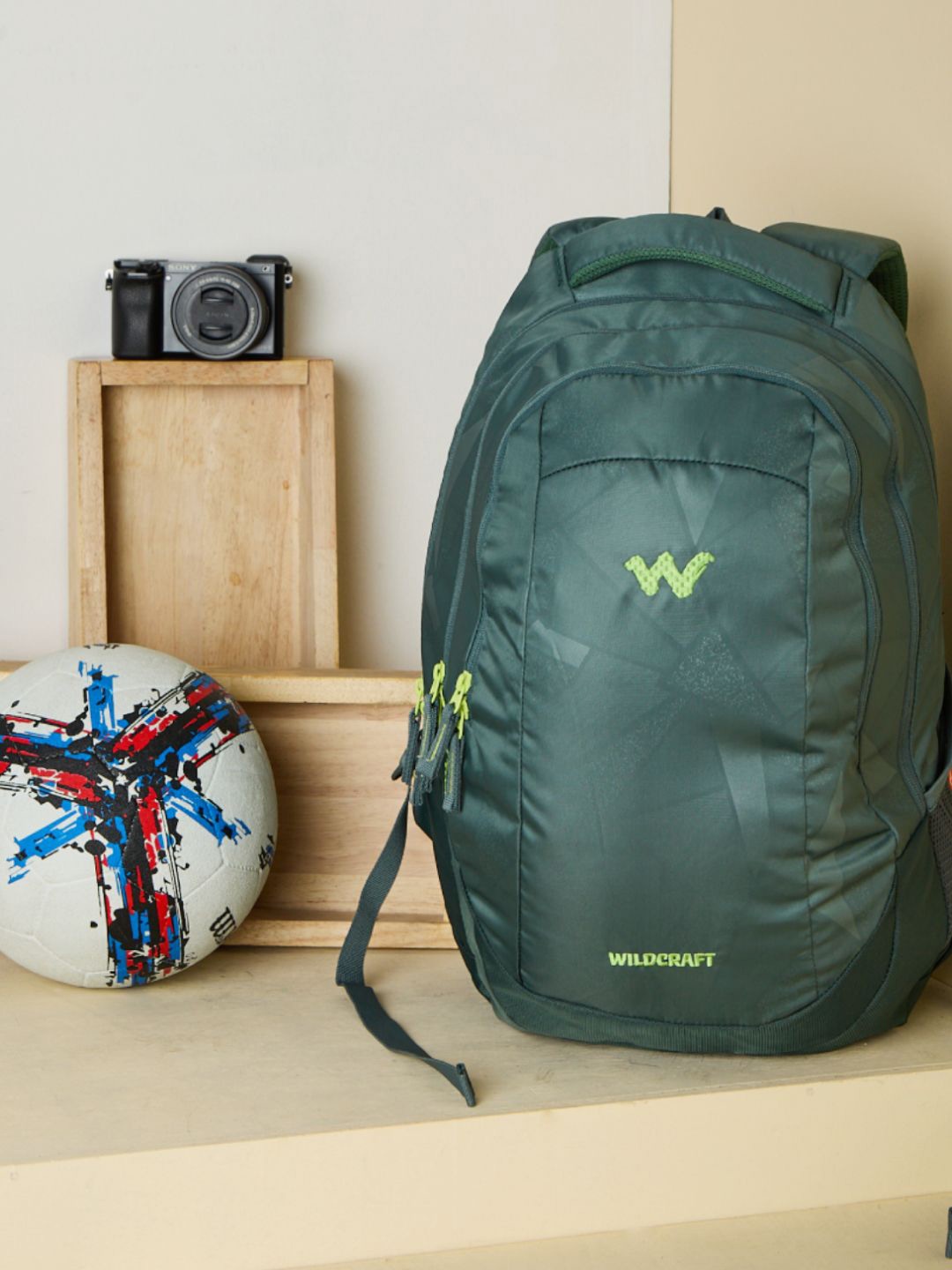 

Wildcraft Streak Plus 30 Unisex Printed Up To 16 Inch Laptop Backpack, Green
