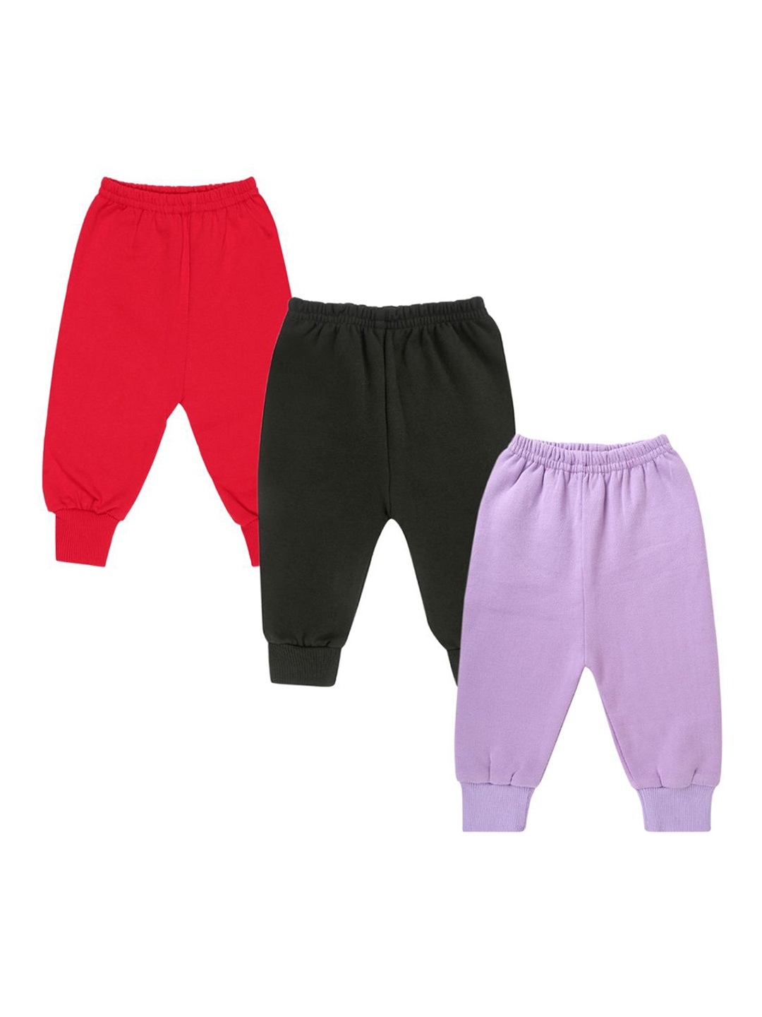 

CLAP Kids Pack of 3 Winter Fleece Joggers, Purple