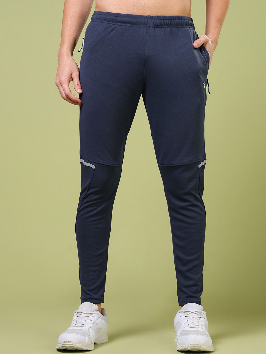 

Technosport Men Slim-Fit Mid-Rise Track Pants, Blue