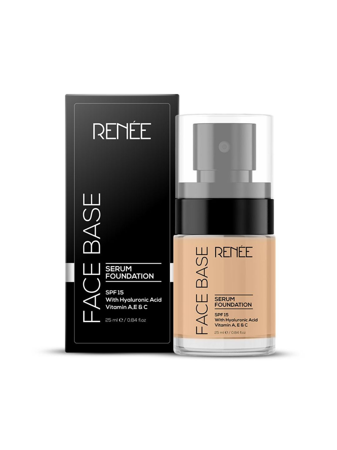 

Renee Face Base Non Sticky Serum Foundation With SPF 15 Protection 20ml - Classic 01, Beige