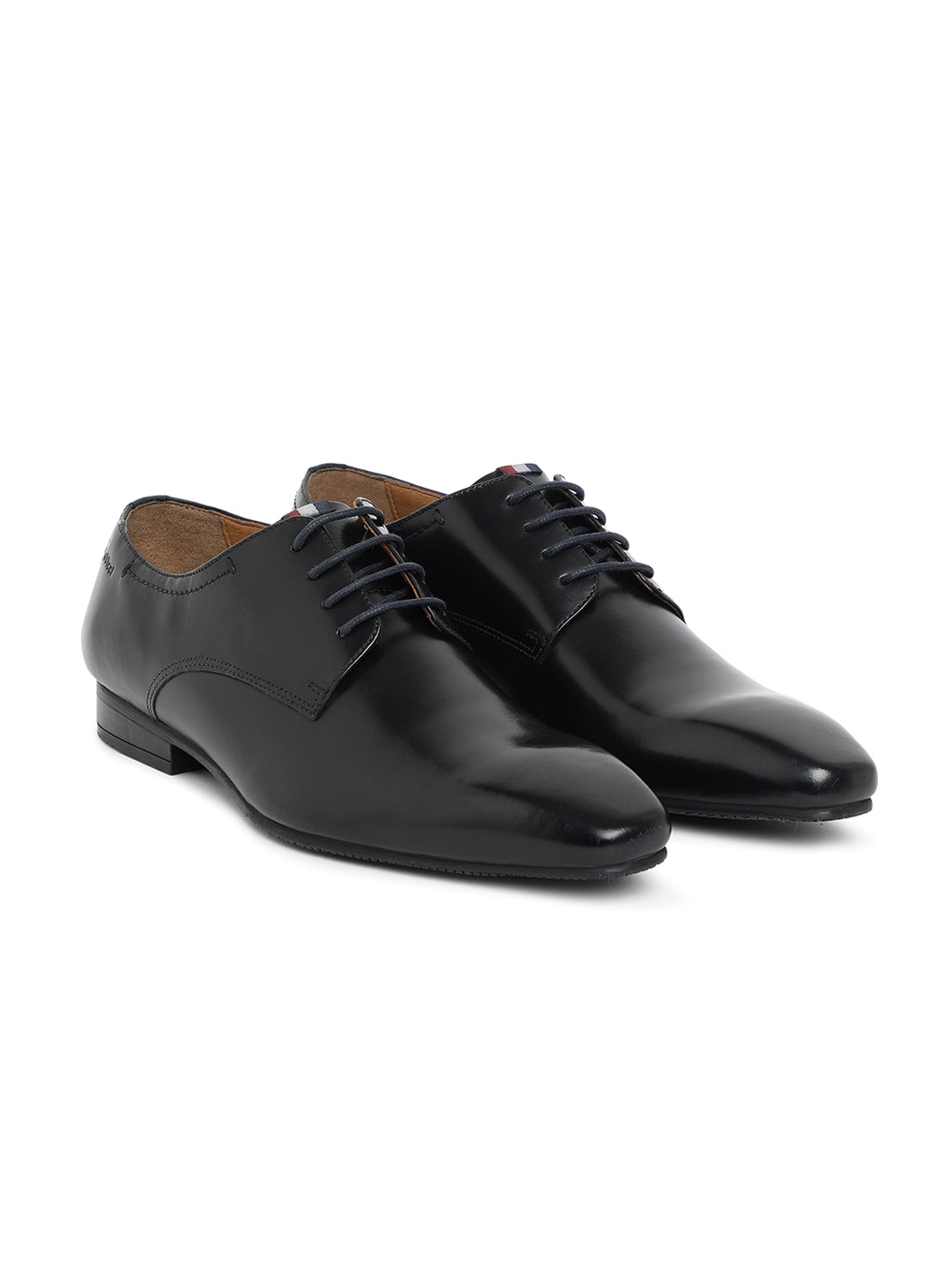 

GABICCI Men Solid Leather Formal Derbys, Black
