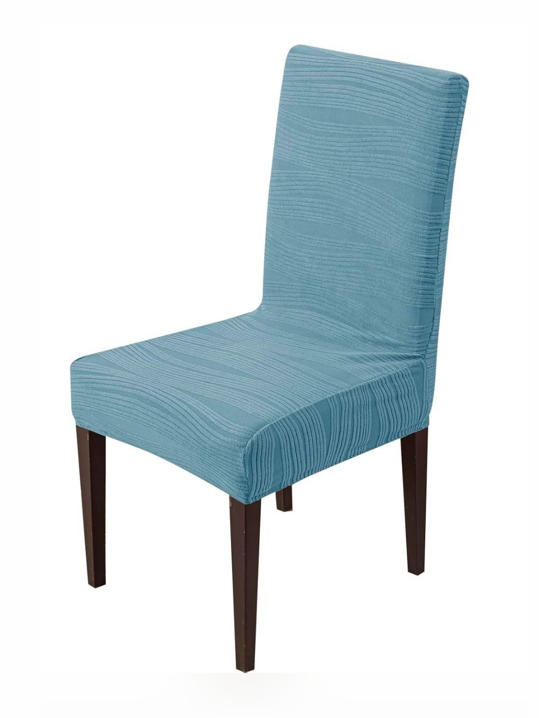 

HOUSE OF QUIRK Blue Self Design Chair Cover