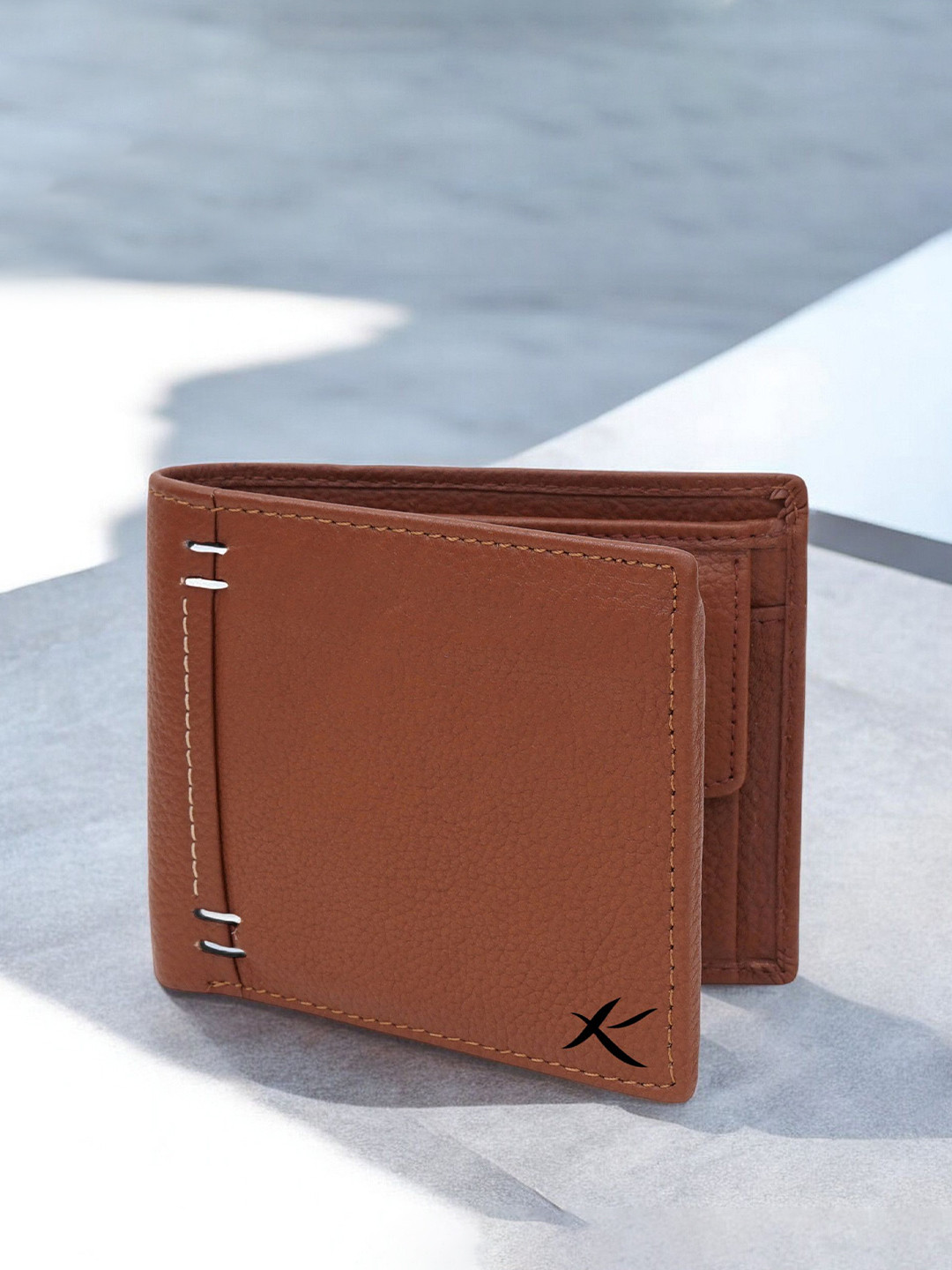 

Kastner Men Premium Leather Two Fold Wallet, Tan