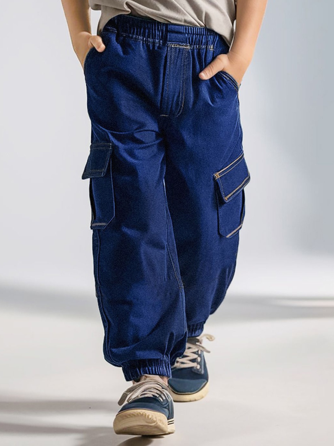 

Naughty Ninos Boys Relaxed Cargos Trousers, Navy blue