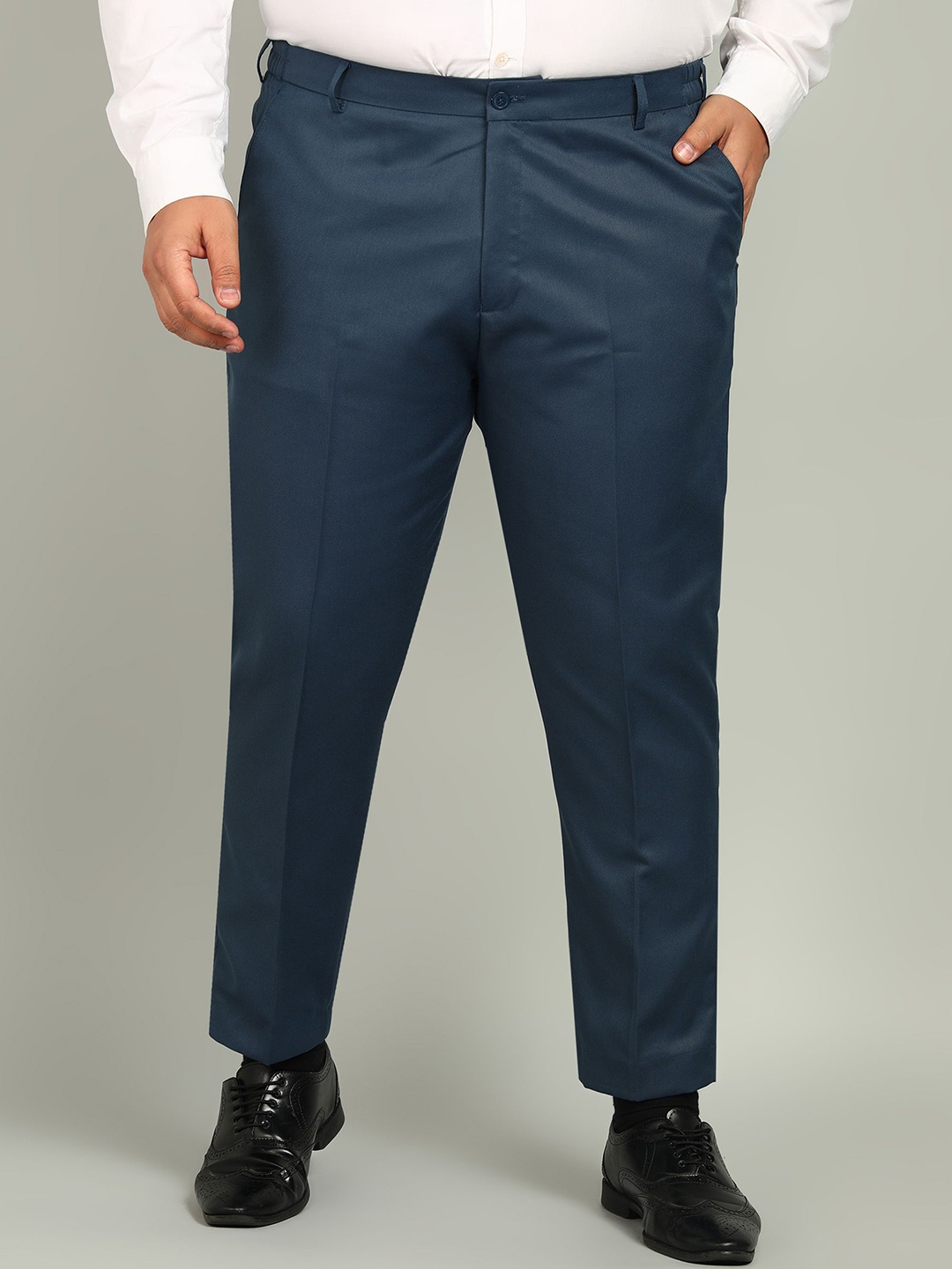 

VEI SASTRE Men Plus Size Morepitch Formal Trouser, Blue