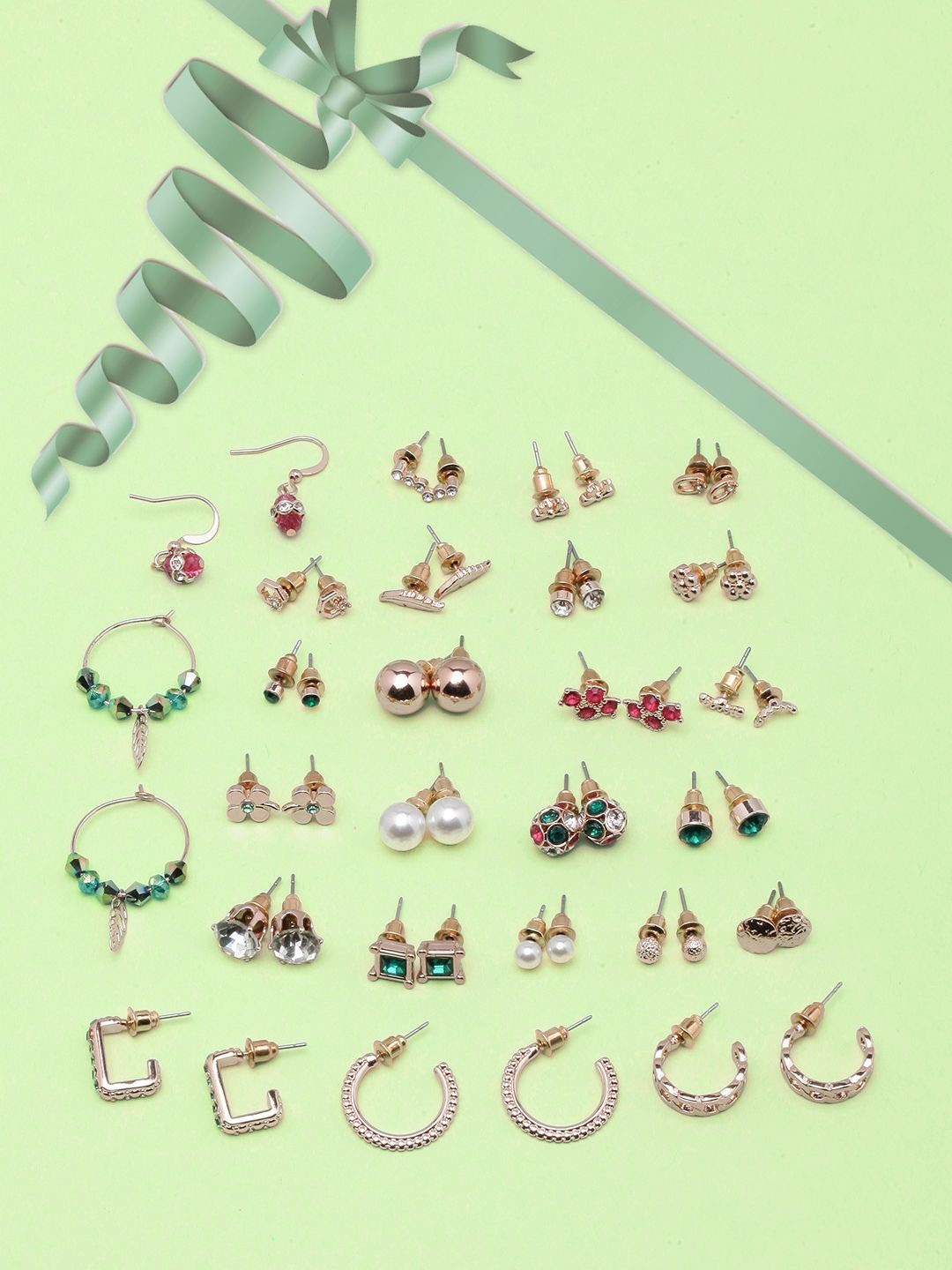 

KPOP Contemporary Drop Earrings, Gold