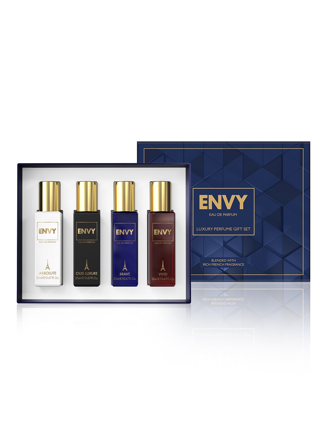 

Envy Men 4-Pcs Luxury Perfume Gift Set - 80 ml, Blue