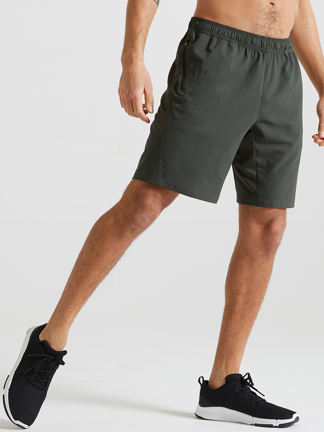 

Domyos By Decathlon Low-Rise Sports Shorts, Khaki