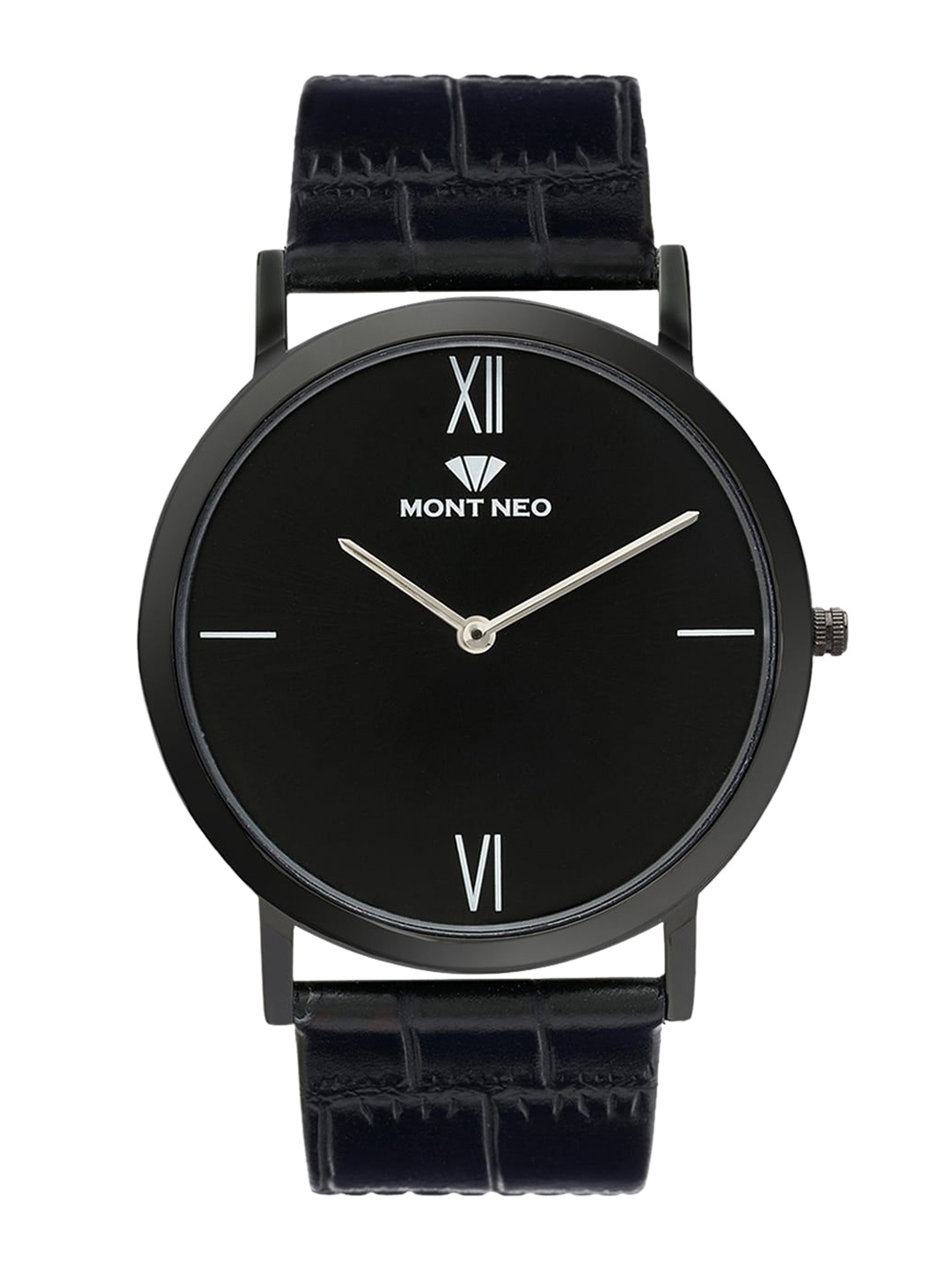 

MONT NEO Men Dial & Leather Straps Analogue Watch 8011B-L4404, Black