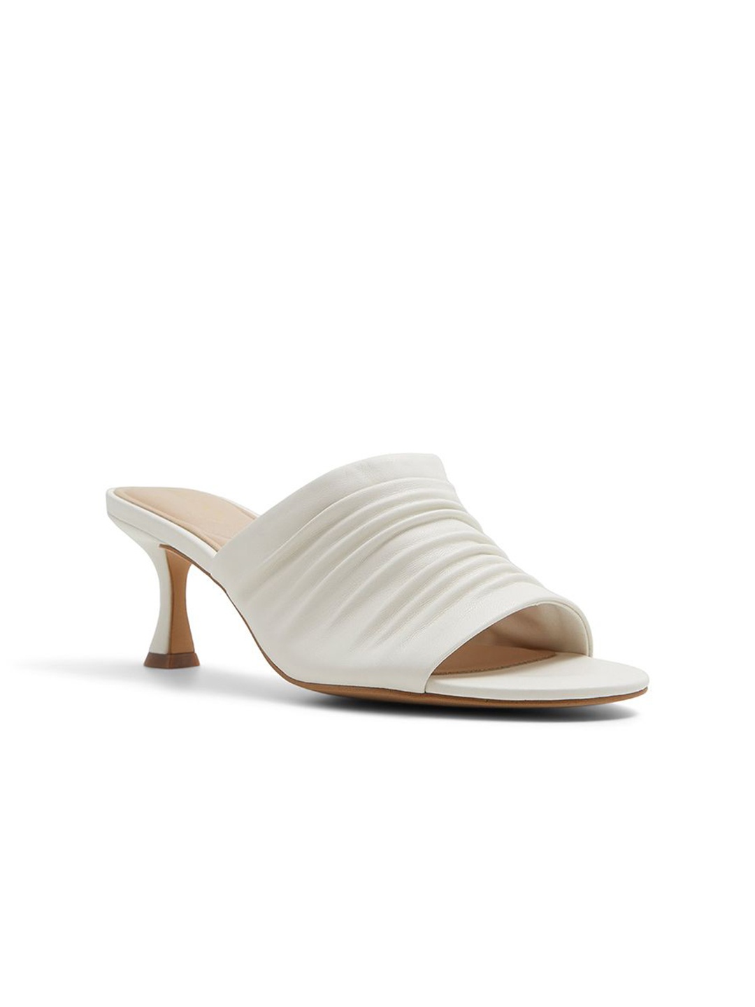 

ALDO Women Textured Kitten Sandals, White