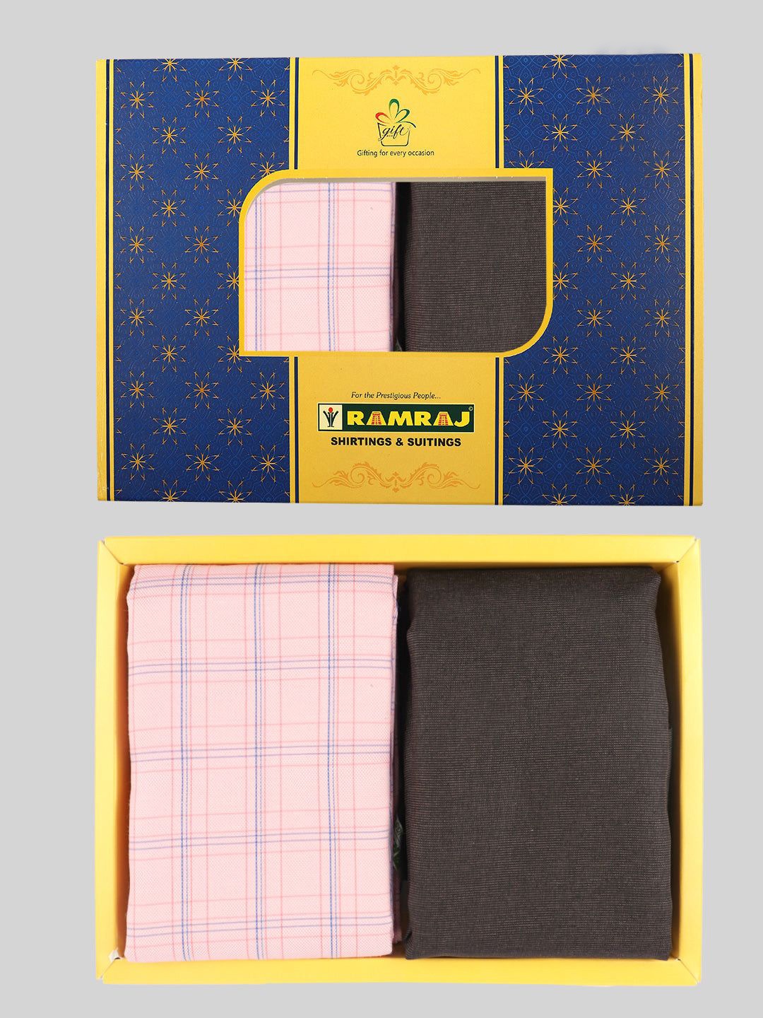 

Ramraj Men Checked Cotton Shirt and Trousers Clothing Fabric, Pink