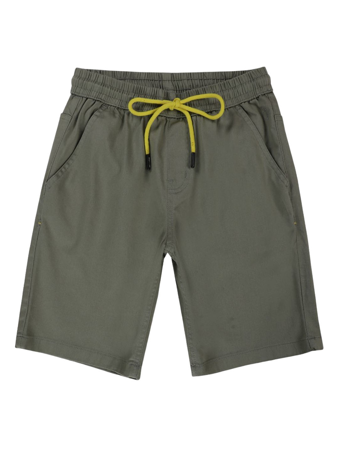 

Gini and Jony Regular Fit Solid Boys Shorts, Olive