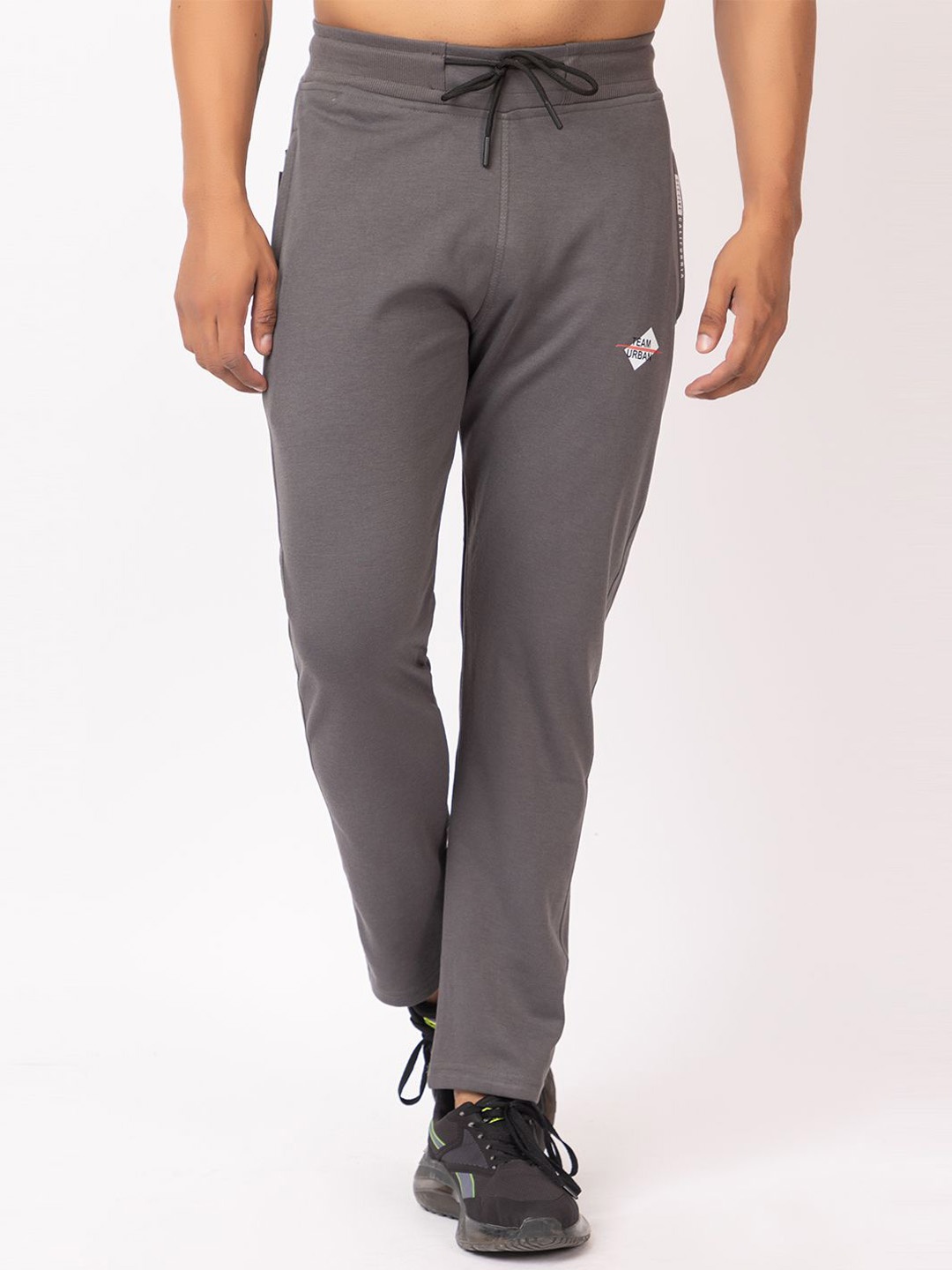 

GEE 5 Men Mid Rise Cotton Track Pants, Grey
