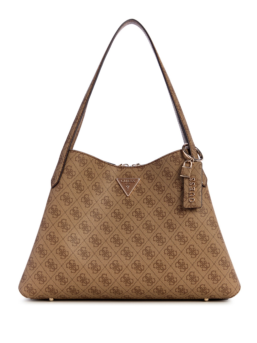 

GUESS Women Printed PU Shopper Shoulder Bag, Brown