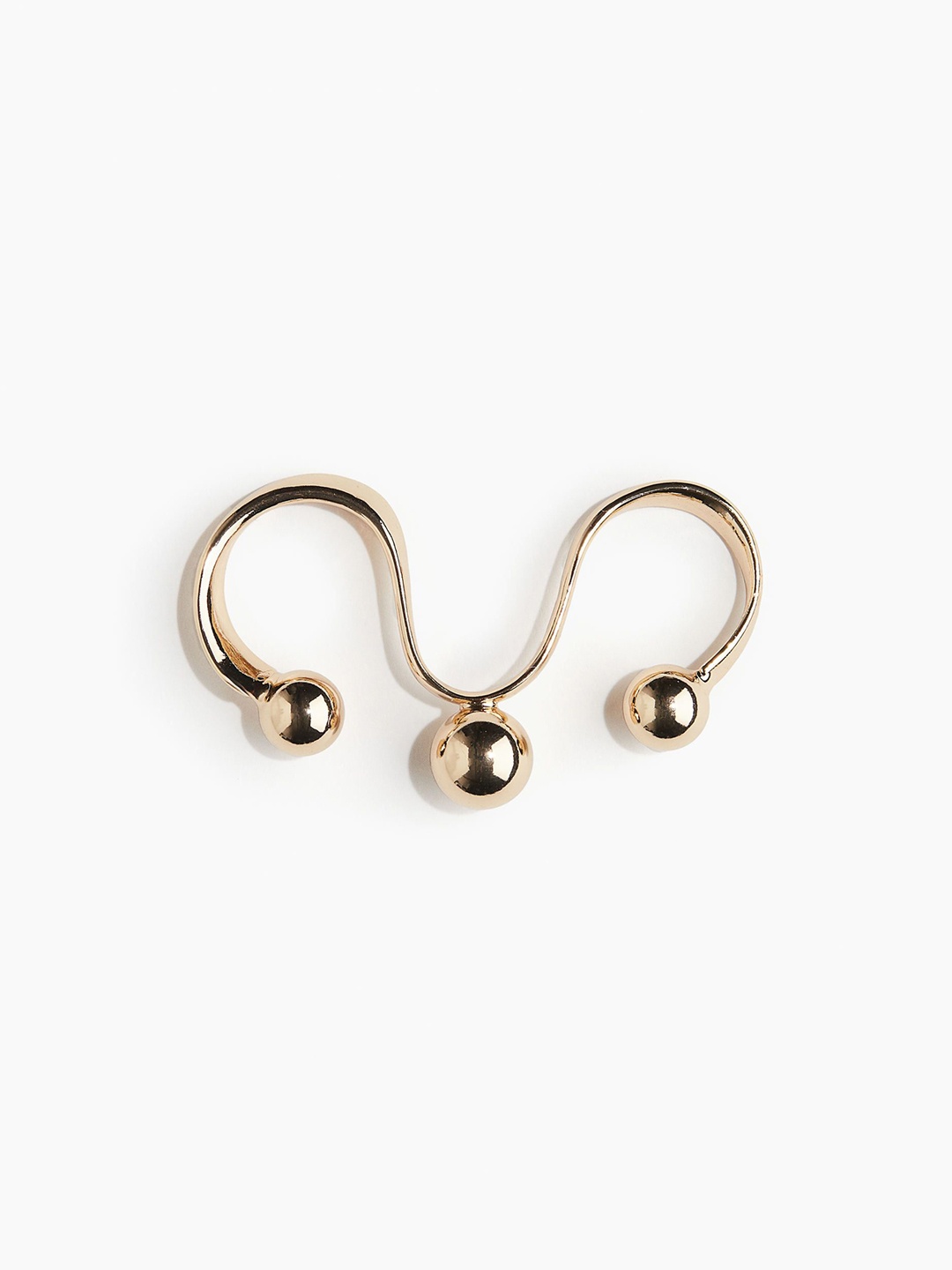 

H&M Two-Finger Ring, Gold