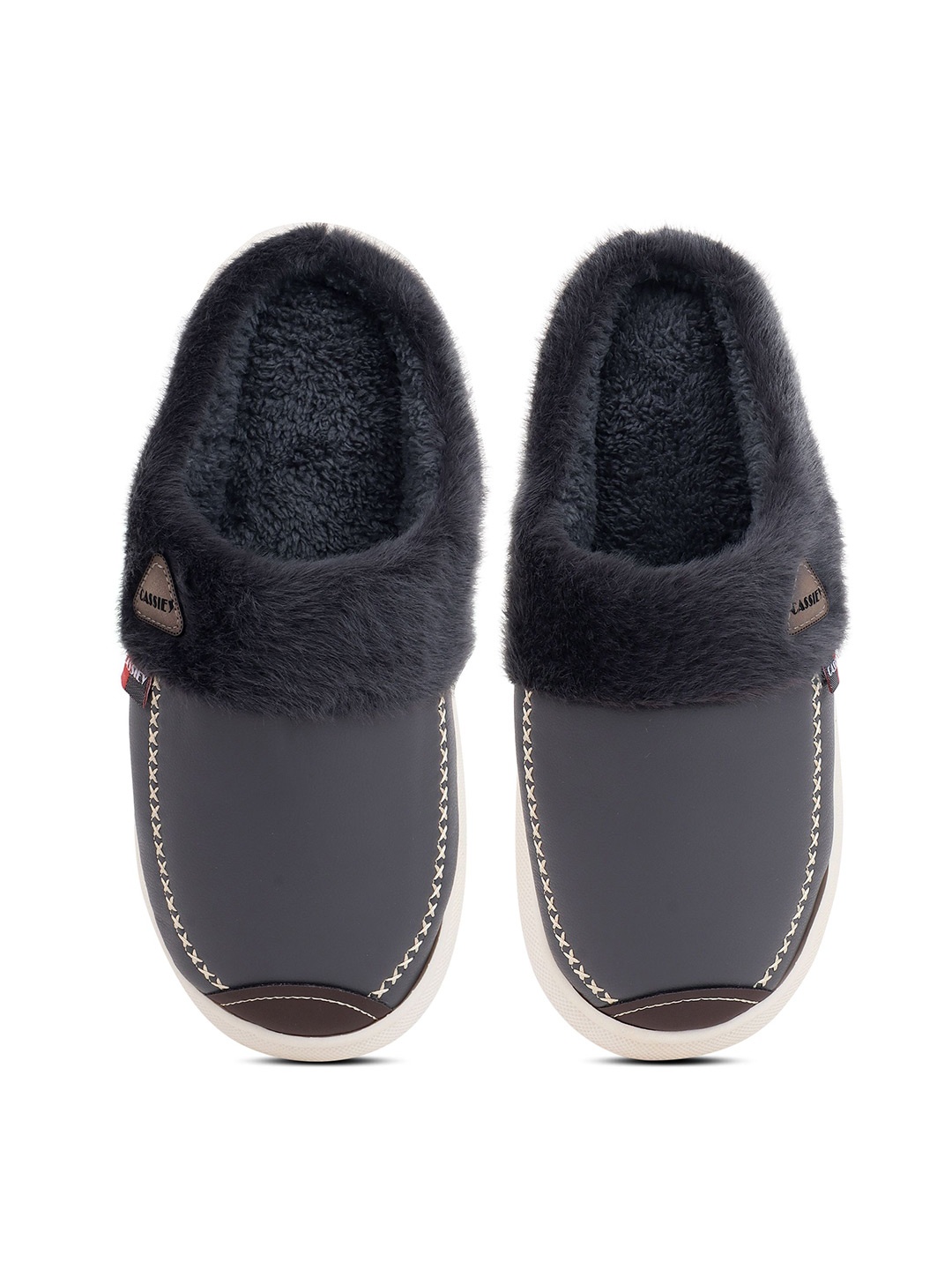 

CASSIEY Men Room Slippers, Grey
