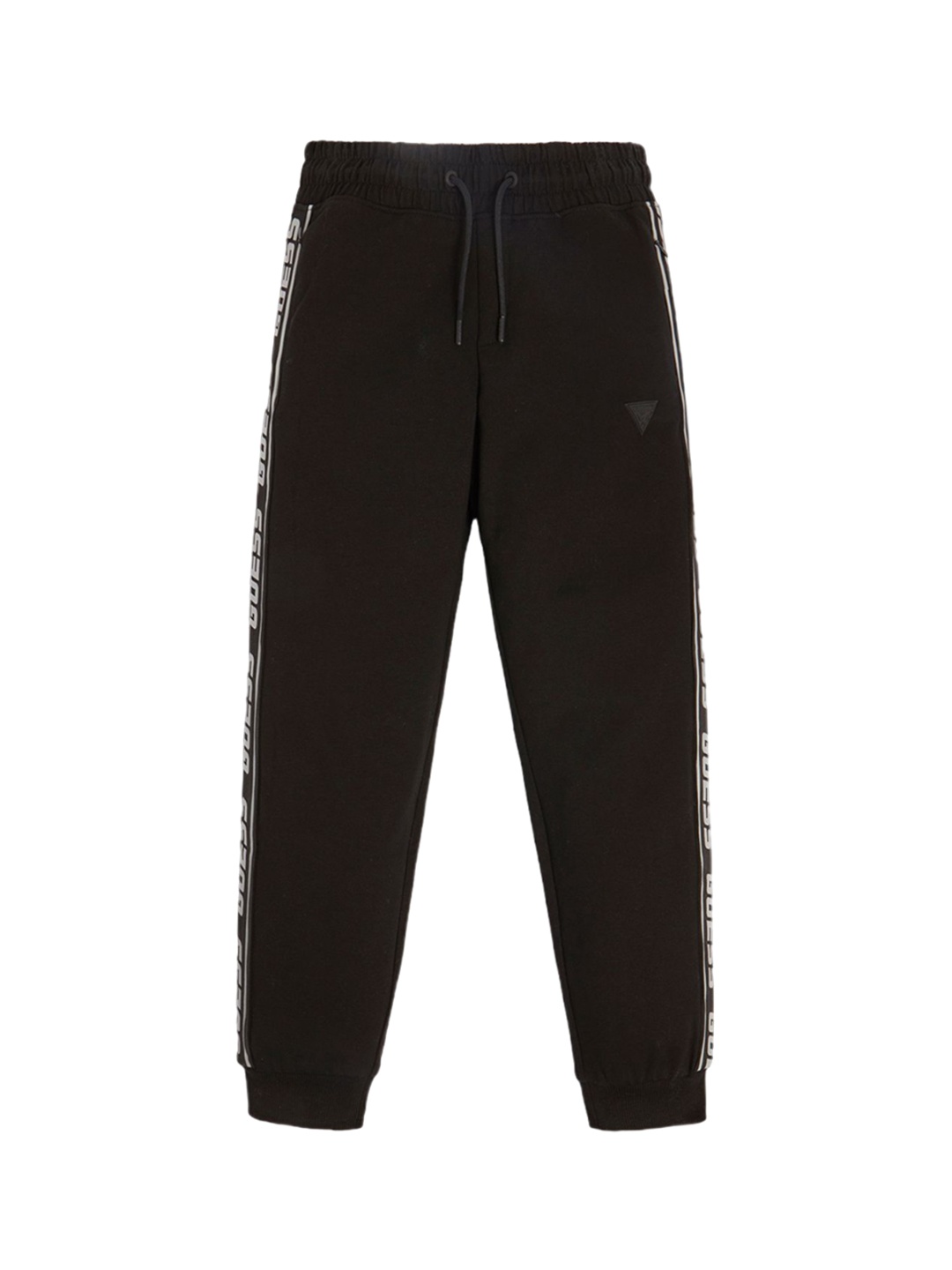 

GUESS kids Boys Mid-Rise Regular Fit Trousers, Black