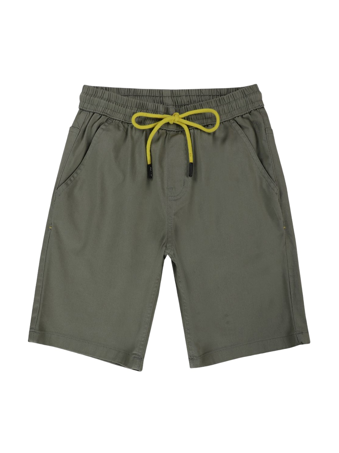 

Gini and Jony Boys Cotton Mid-Rise Regular Fit Shorts, Olive