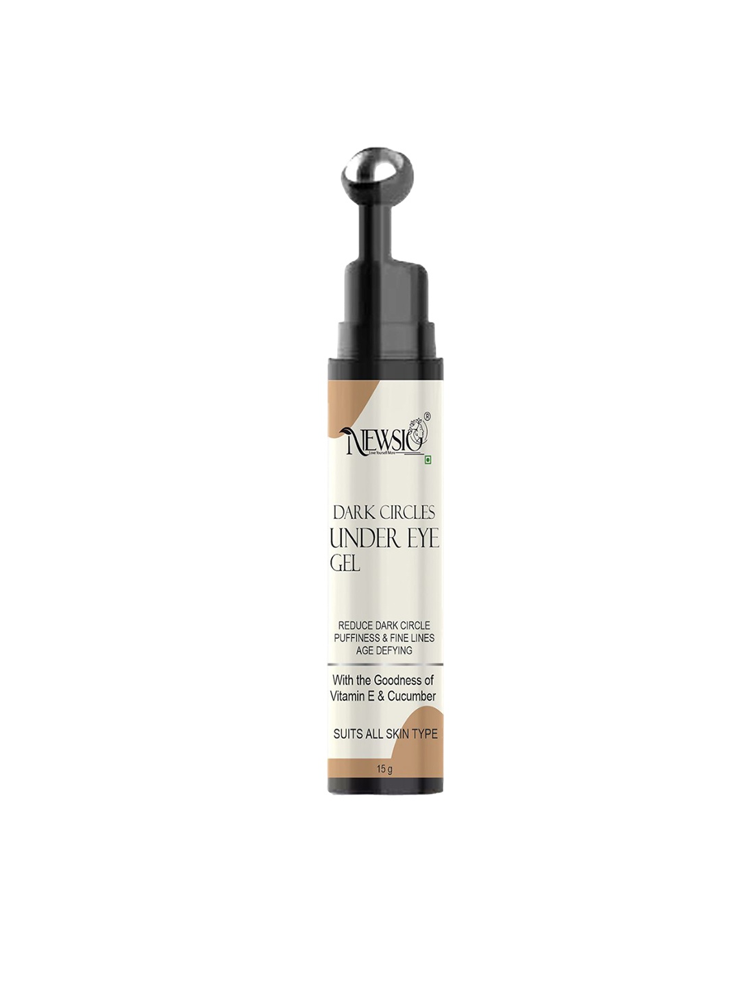 

Newsio Under Eye Gel with Vitamin E & Cucumber - 15 ml, Transparent