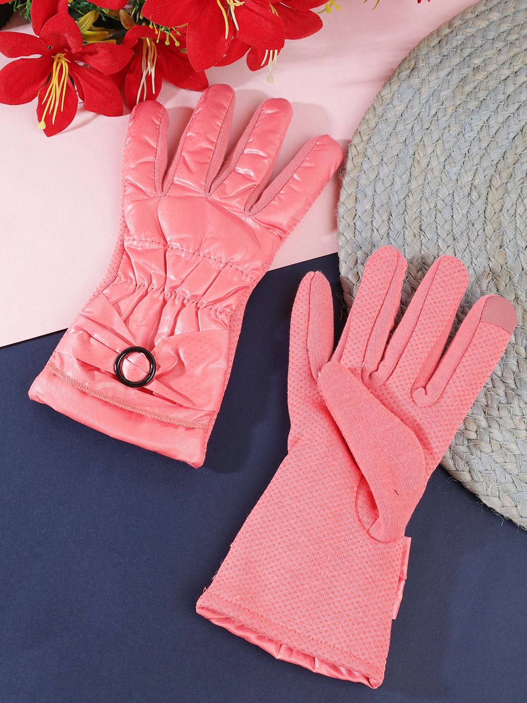 

ELLIS Unisex Acrylic Touchscreen Gloves, Pink