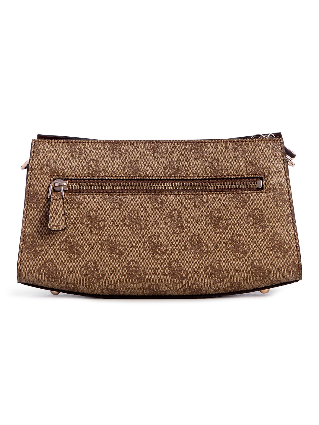 

GUESS Women Printed PU Structured Shoulder Bag, Brown