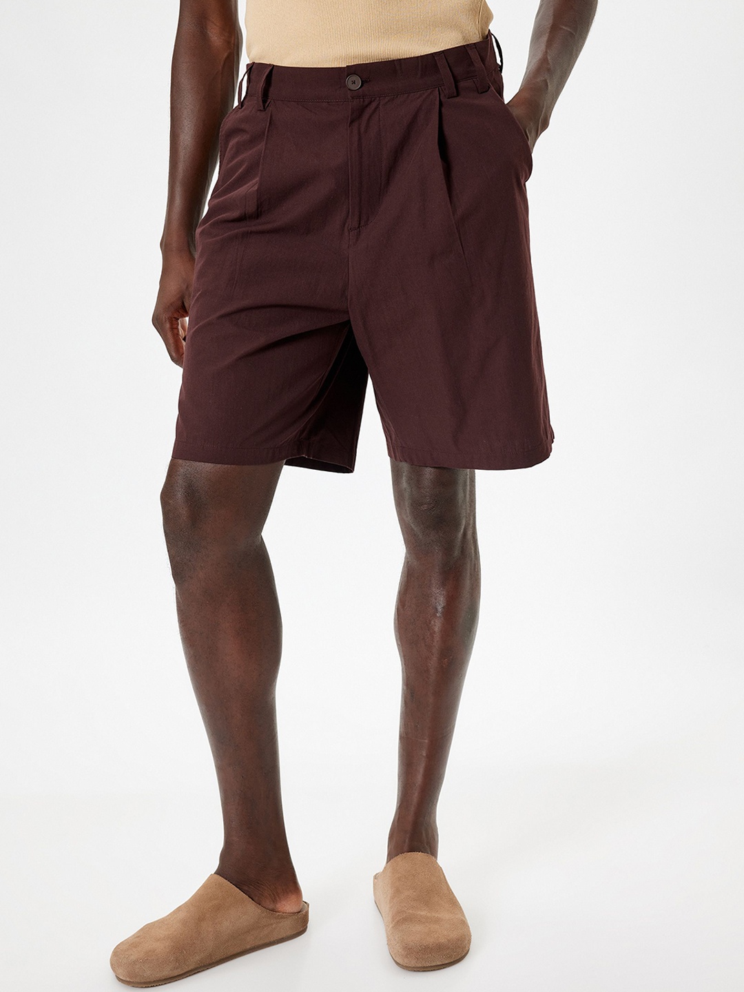 

Koton Men Shorts, Brown