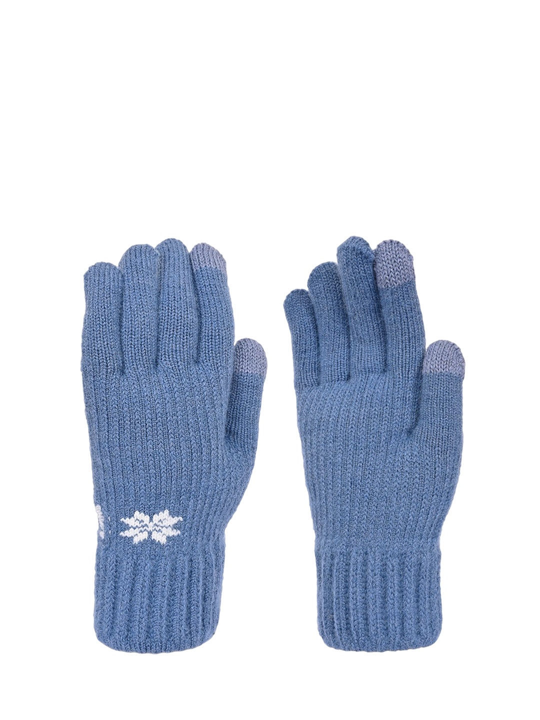 

LOOM LEGACY Women Acrylic Winter Gloves, Blue