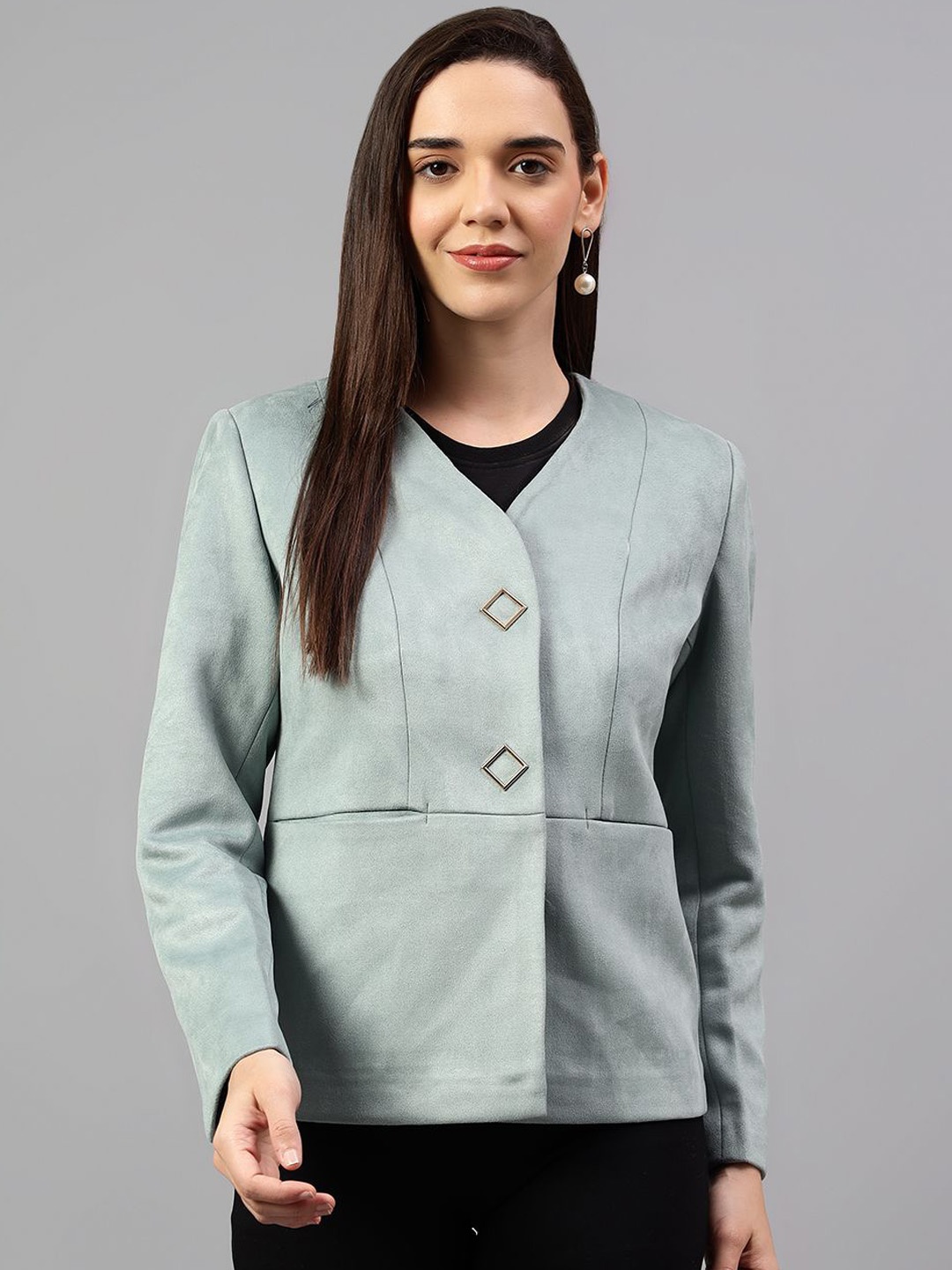 

Cantabil Single Breasted Blazer, Sea green