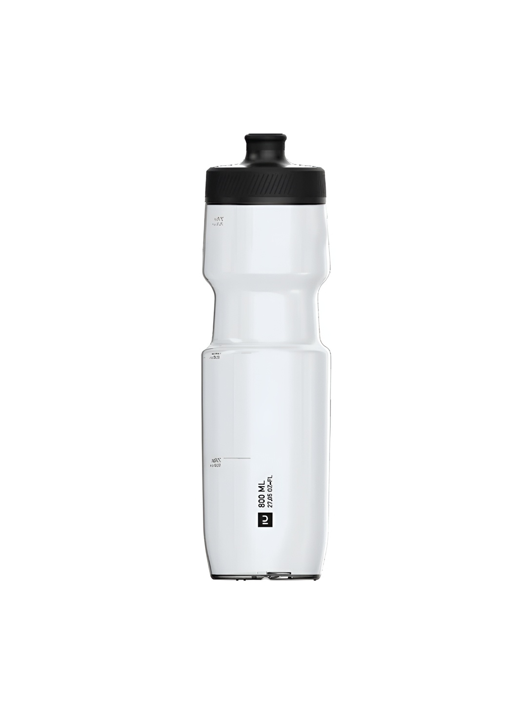 

VAN RYSEL By Decathlon Transparent & Black Single Water Bottle 800 ml
