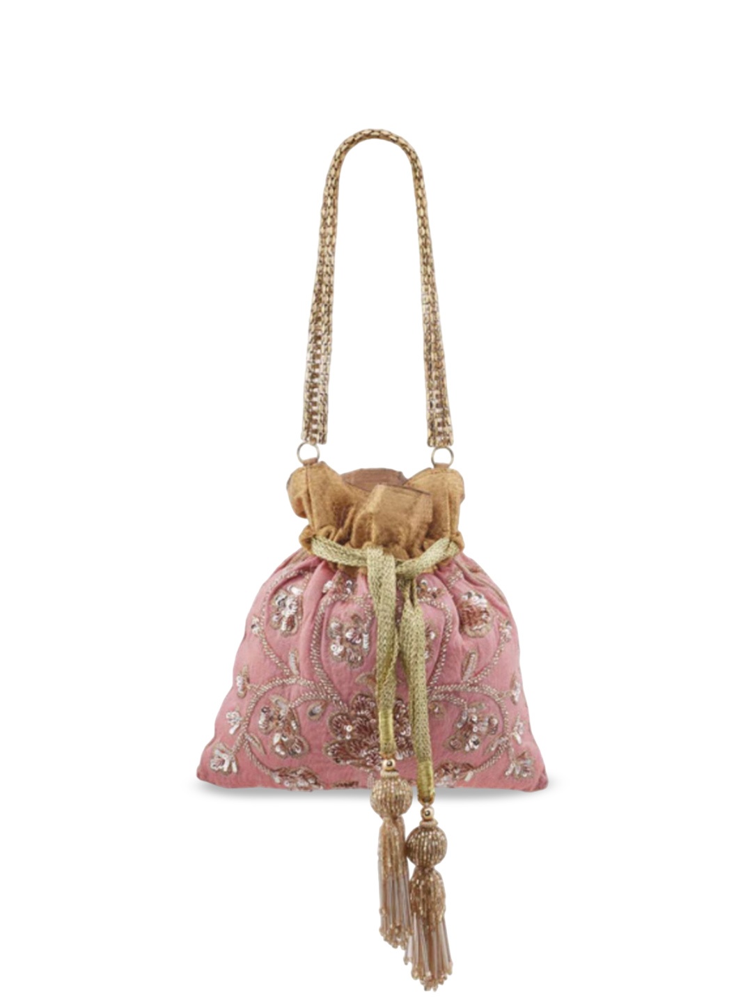 

Aloha by PS Bucket Shoulder Bag with Tasselled, Pink