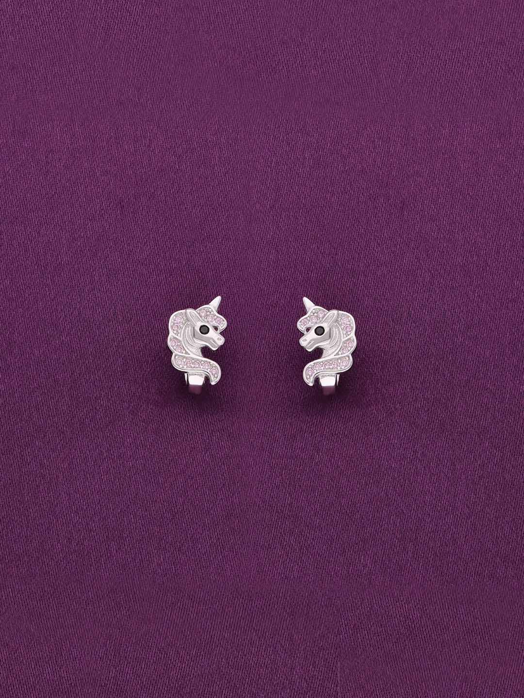 

KAI JEWEL Girls 92.5 Sterling Silver Rhodium-Plated Contemporary Studs