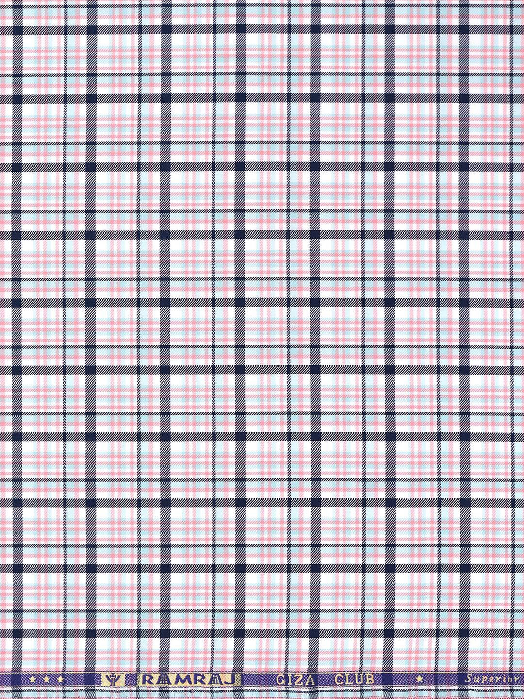 

Ramraj Checked Shirt Clothing Fabric, Grey