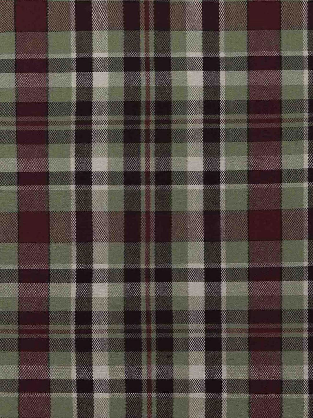 

Ramraj Checked Shirt Clothing Fabric, Green