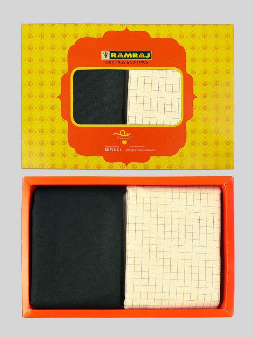 

Ramraj Men Checked Cotton Shirt and Trousers Clothing Fabric, Yellow