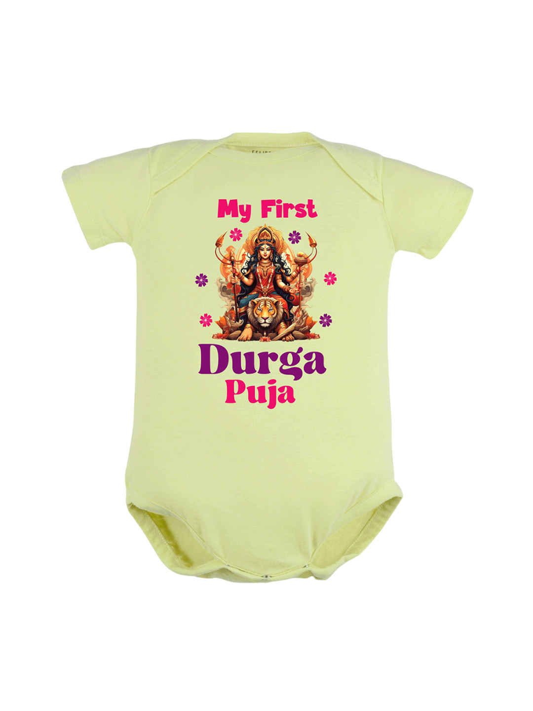 

FFLIRTYGO Infants Printed Pure Cotton Bodysuit, Green