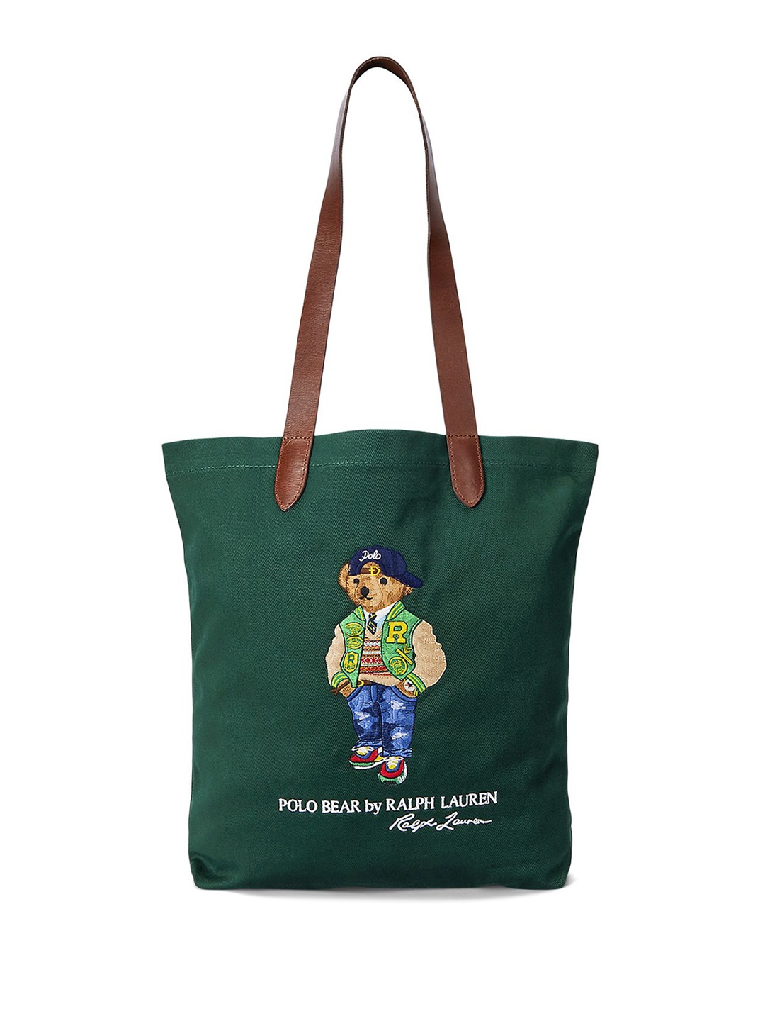 

Polo Ralph Lauren Polo Men Bear Twill Shopper Tote Handbag, Green