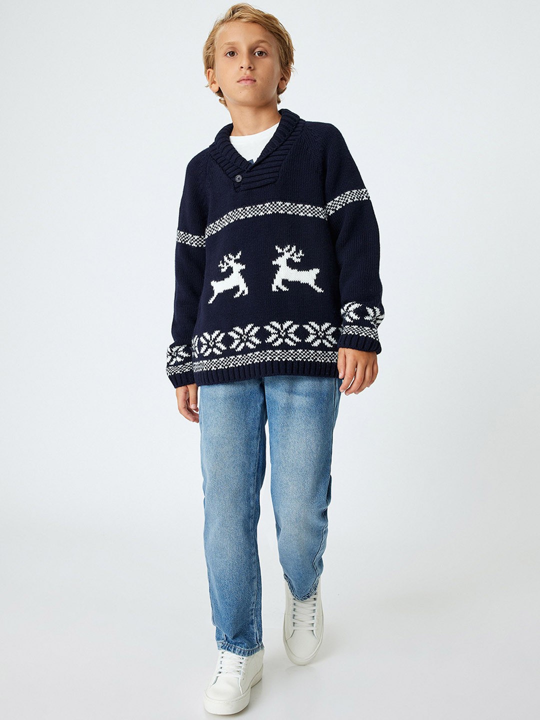 

Koton Boys Solid Jeans, Grey