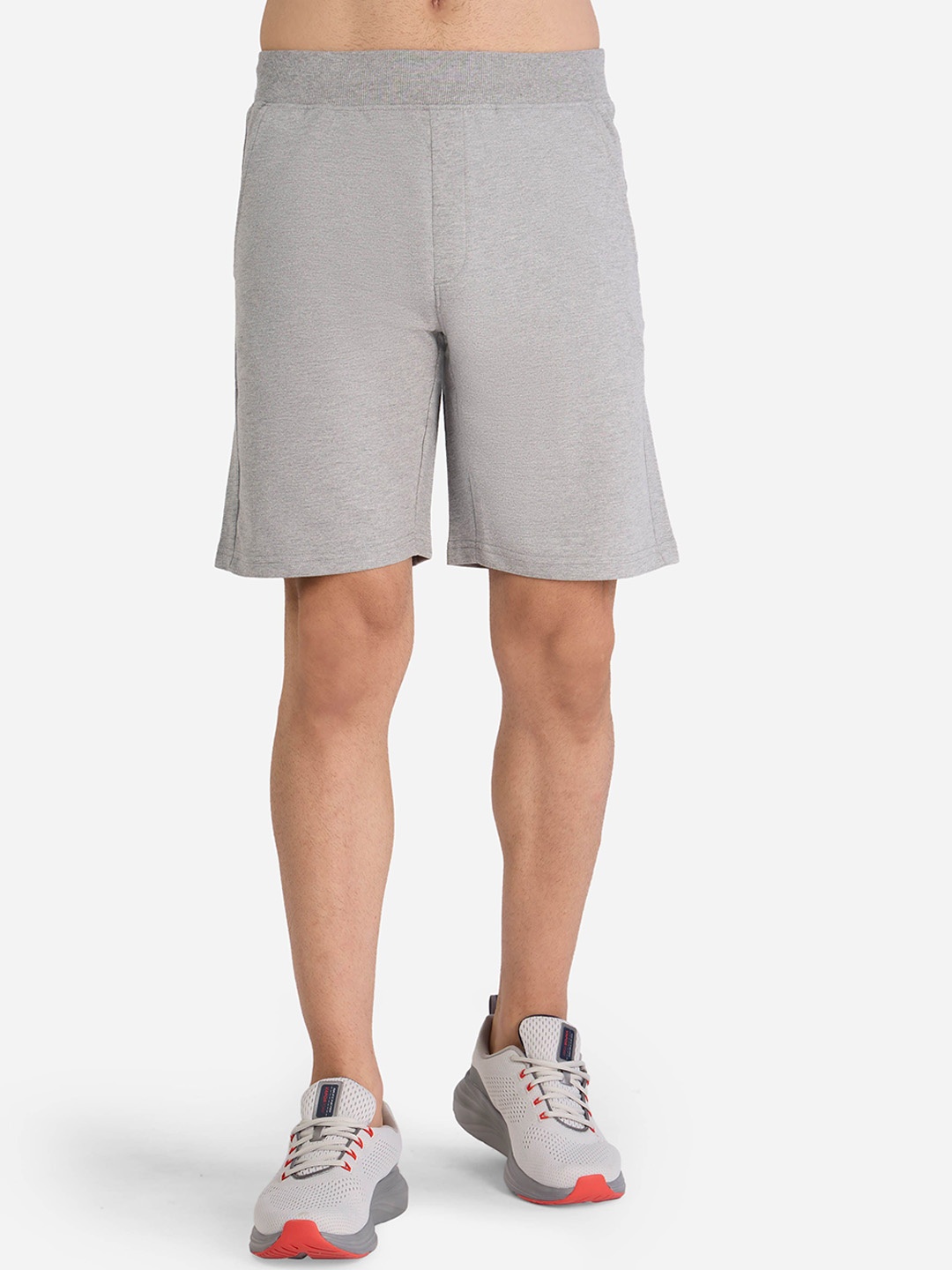 

Skechers Men BASICS Mid Rise Shorts, Grey