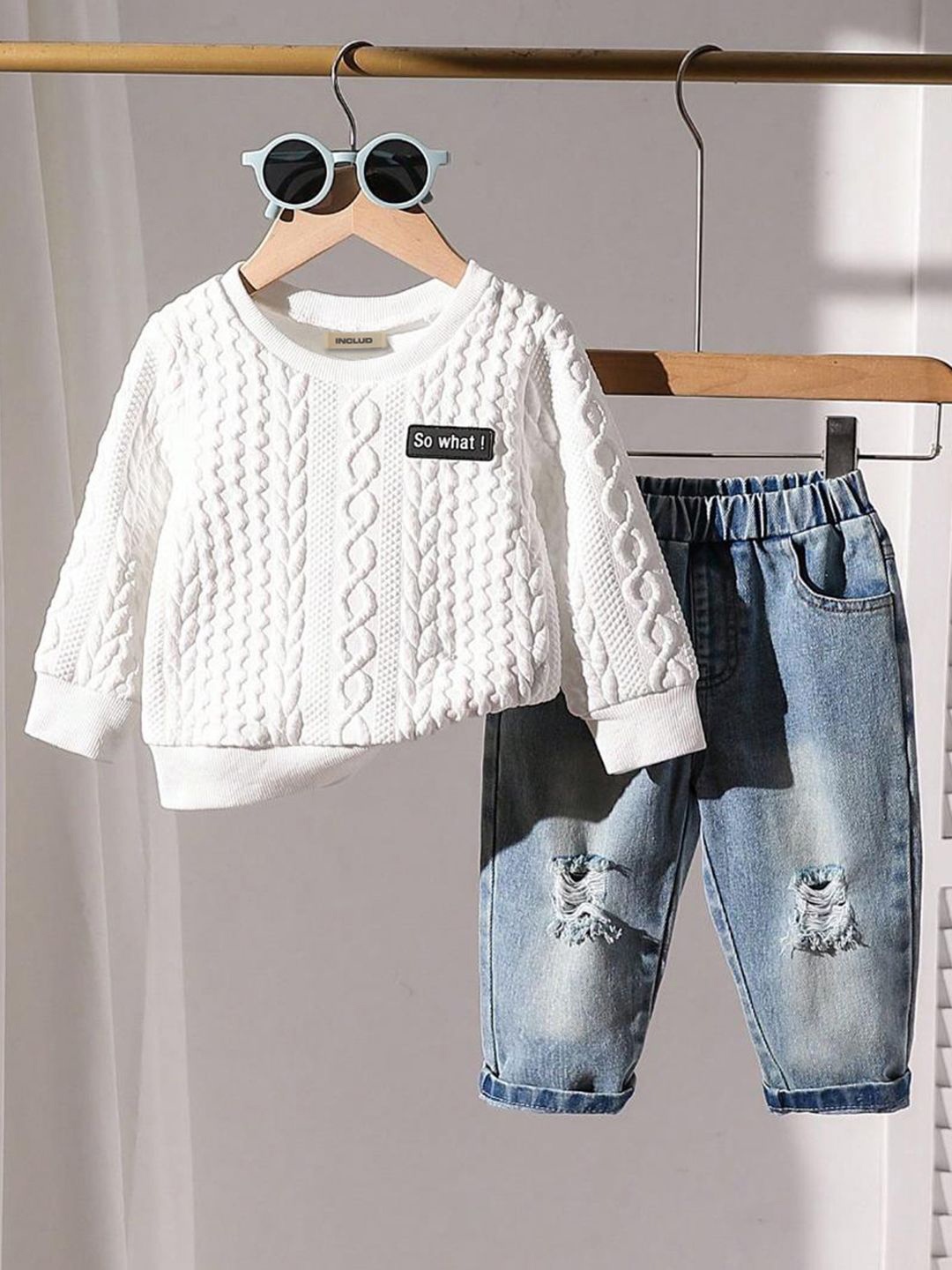 

INCLUD Boys Trousers, White