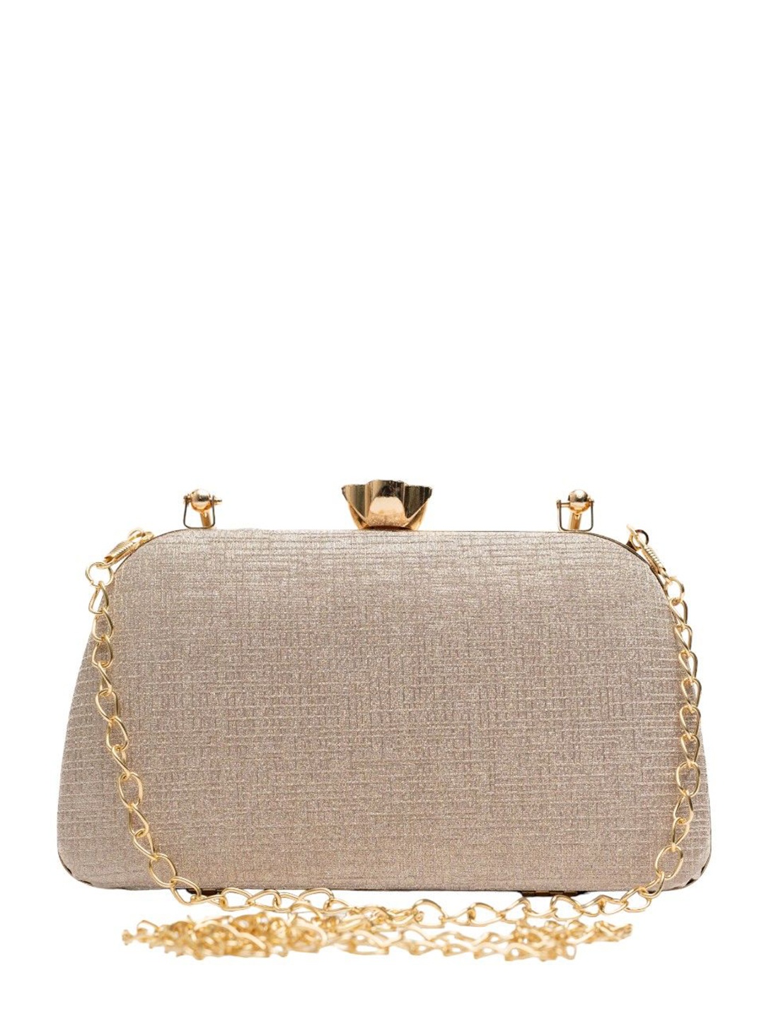 

Vdesi Embellished Box Clutch, Gold