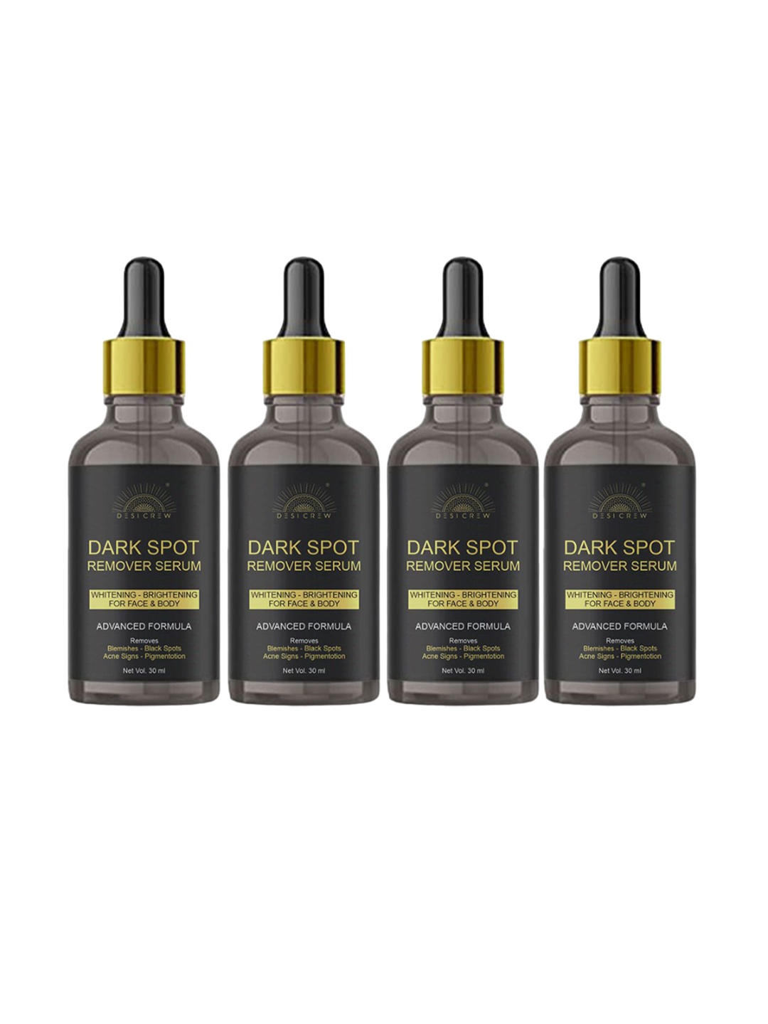 

Desi Crew Set Of 4 Dark Spot Remover Serum - 30 ml Each, Transparent