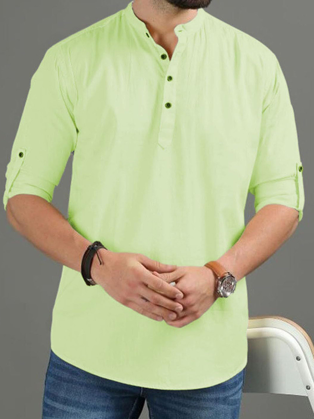 

Vida Loca Men Kurta, Sea green