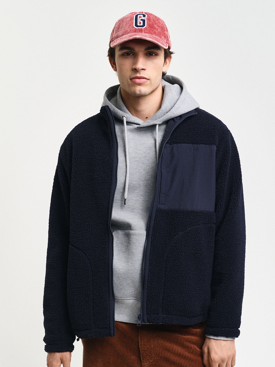 

GANT Men Reversible Longline Sporty Jacket, Blue