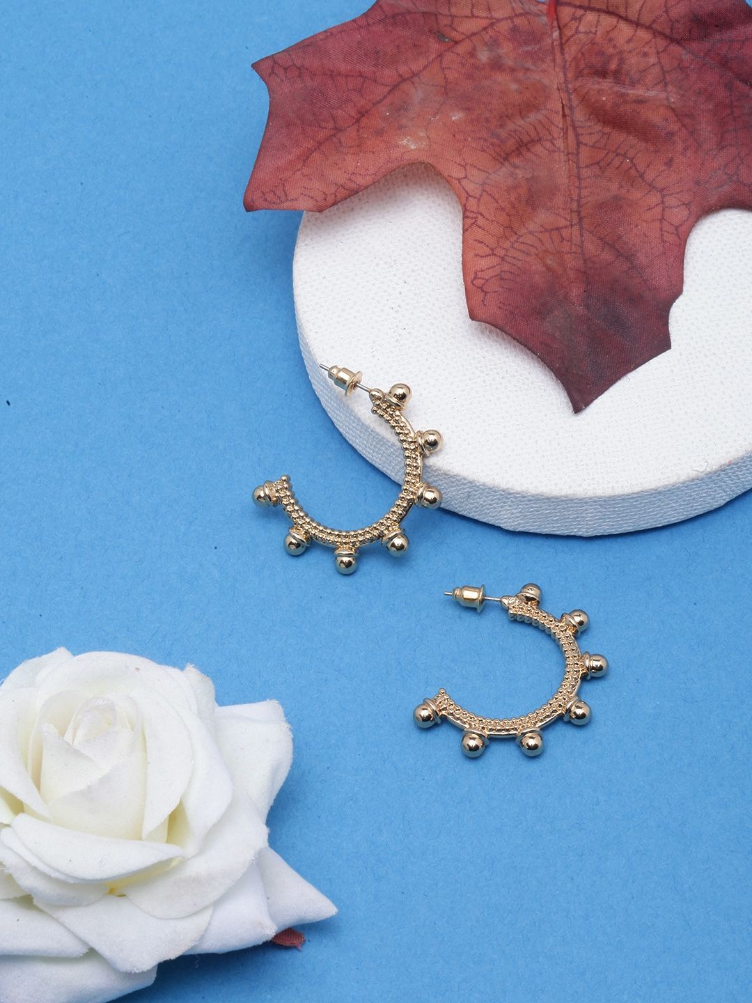 

KPOP Circular Half Hoop Earrings, Gold
