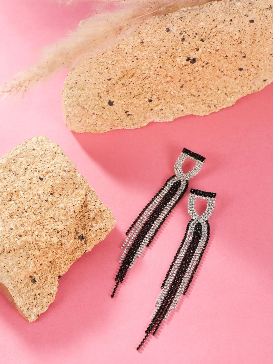 

KPOP Silver-Plated Contemporary Drop Earrings