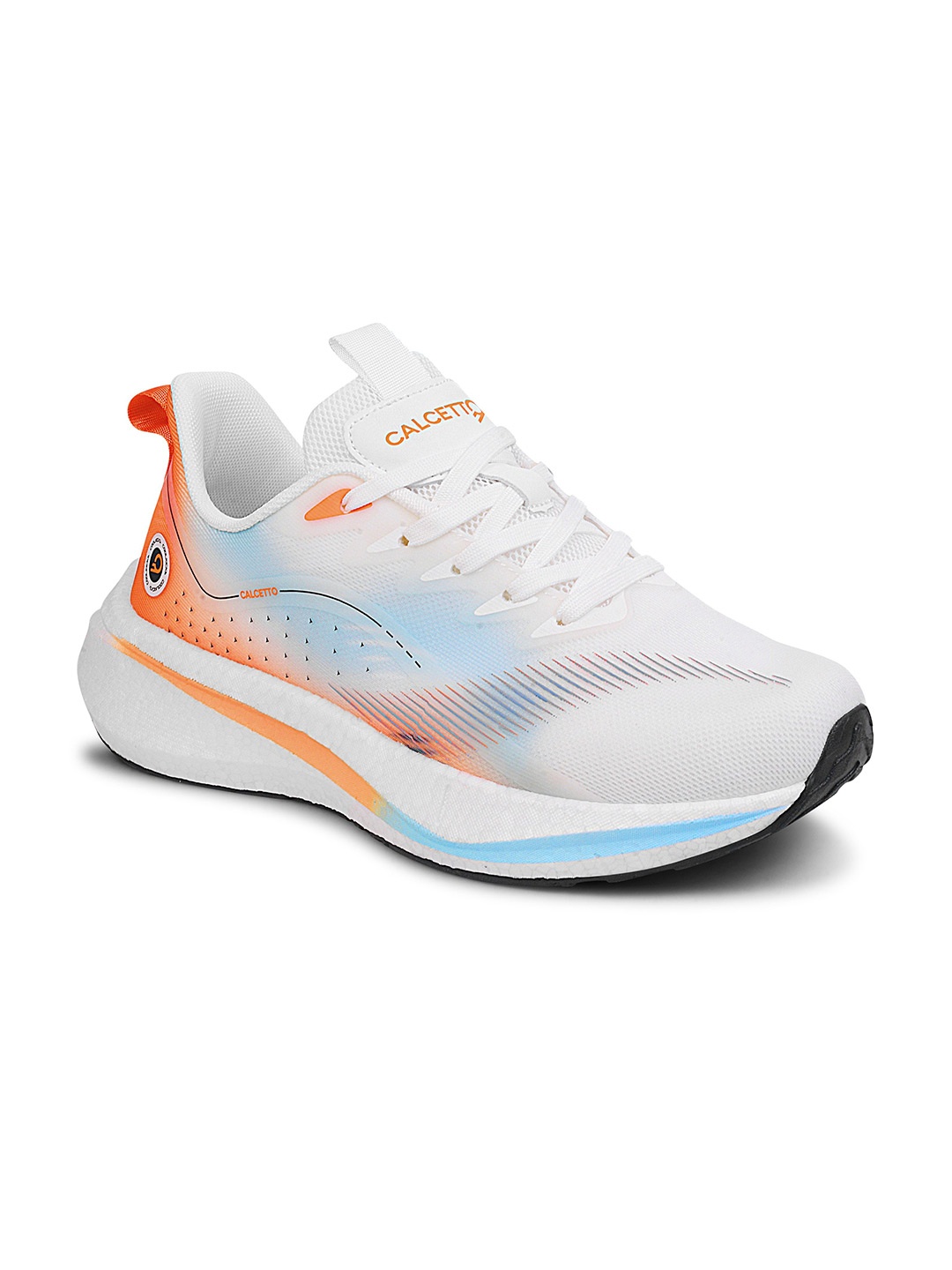 

Calcetto Men Mesh Non-Marking Running Shoes, White