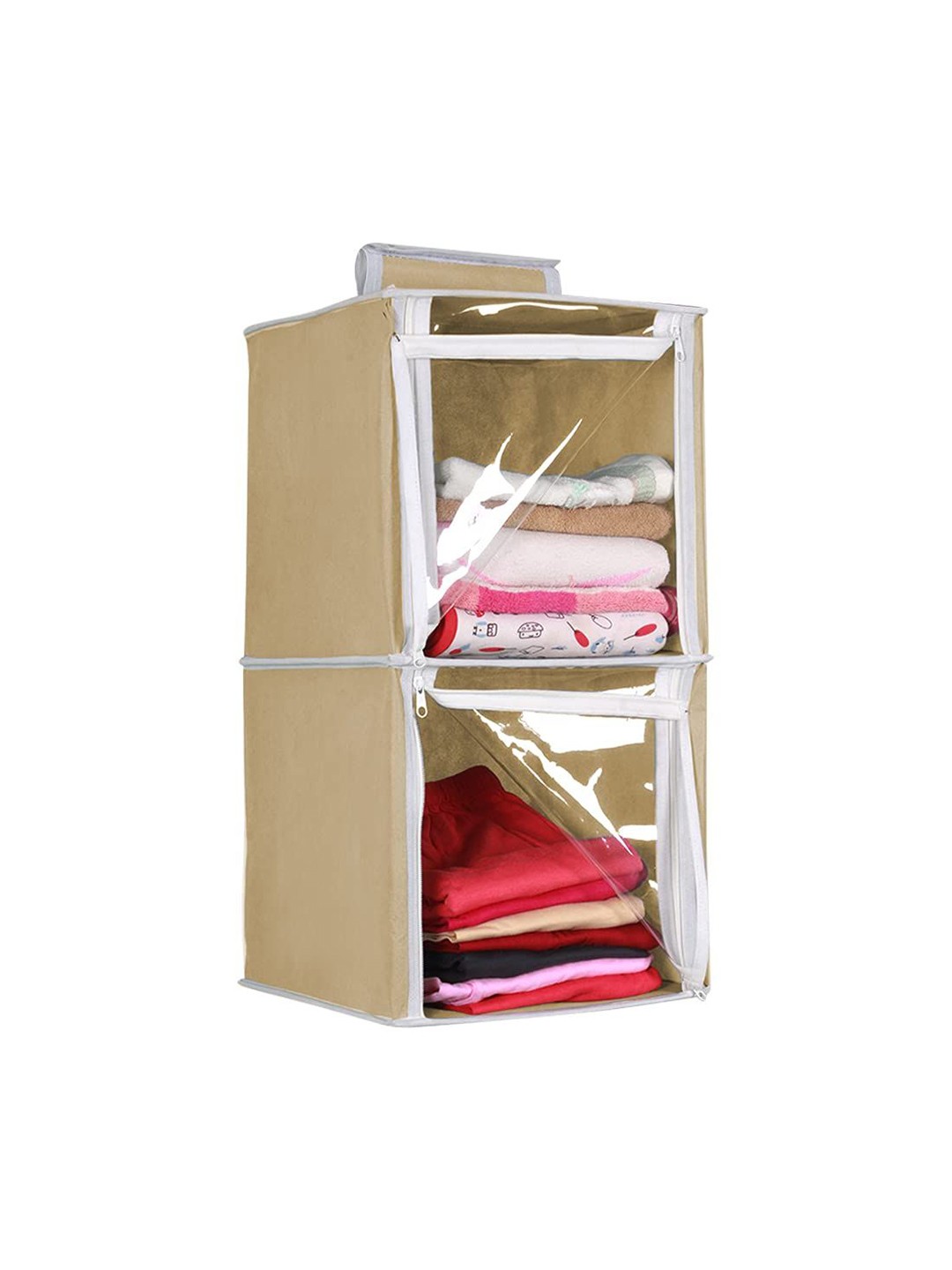 

prettykrafts Beige Reusable Hanging Multi Utility Storage Organiser