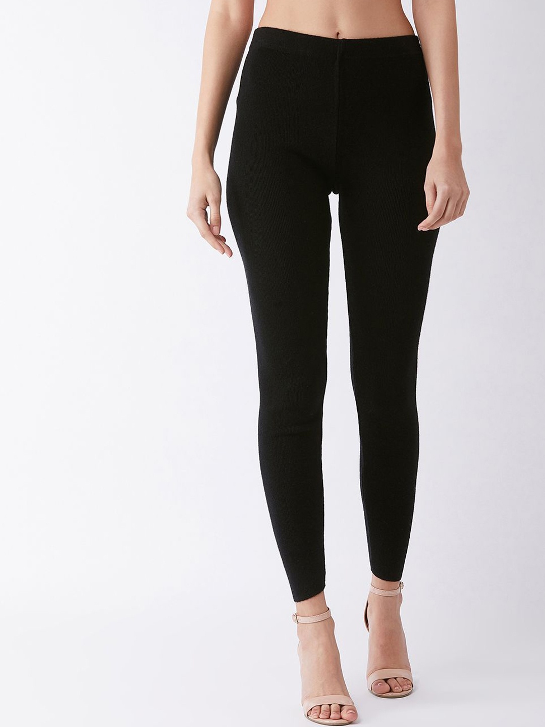 

RVK Slim Fit Ankle-Length Women Leggings, Black